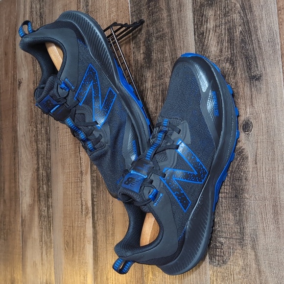 New Balance Nitrel v4 Black Cobalt Blue Trail Running Shoes Size 13.0 - Picture 2 of 15
